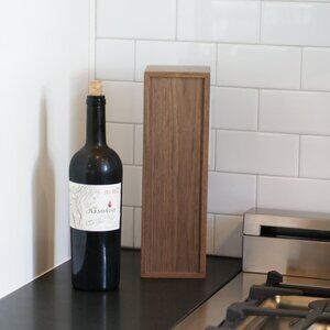Handmade Walnut Wine Gift Box – Wedding, Anniversary, Hostess Present